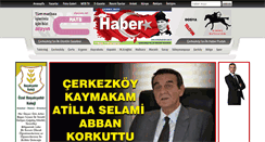 Desktop Screenshot of cerkezkoyhaber.com.tr